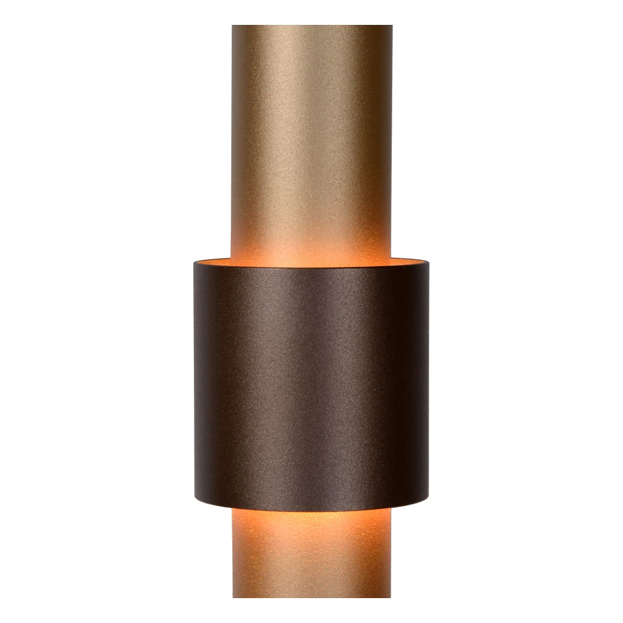 Lucide MARGARY - Hanglamp - Ø 28 cm - LED Dimb. - 3x4W 2700K - Koffie
