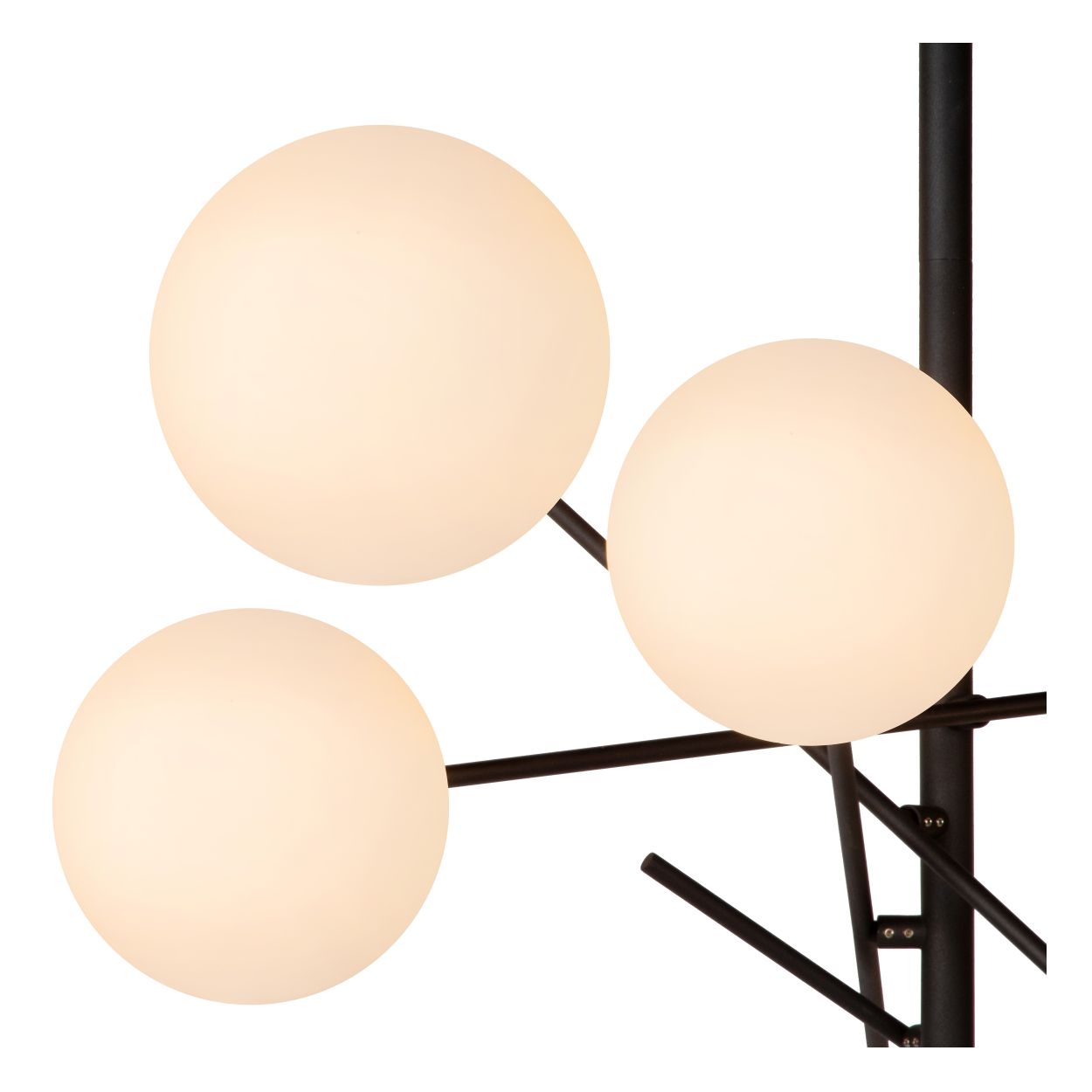 Lucide ALARA - Hanglamp - Ø 72 cm - LED - G4 - 6x1,5W 2700K - Zwart