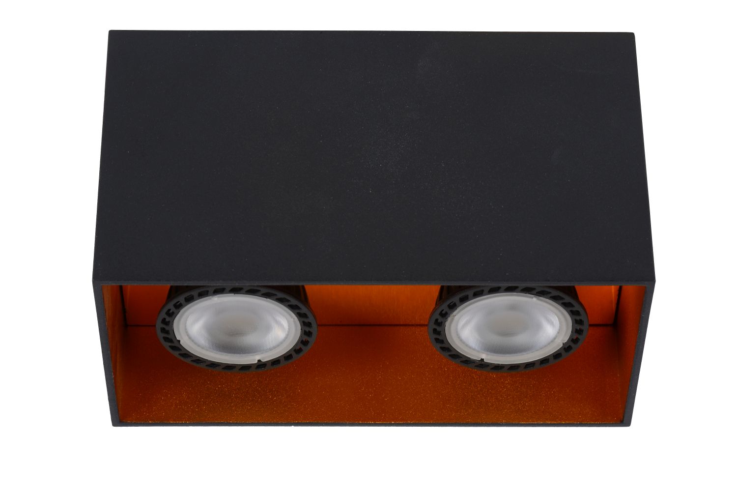 Lucide BIDO - Plafondspot - 2xGU10 - Zwart