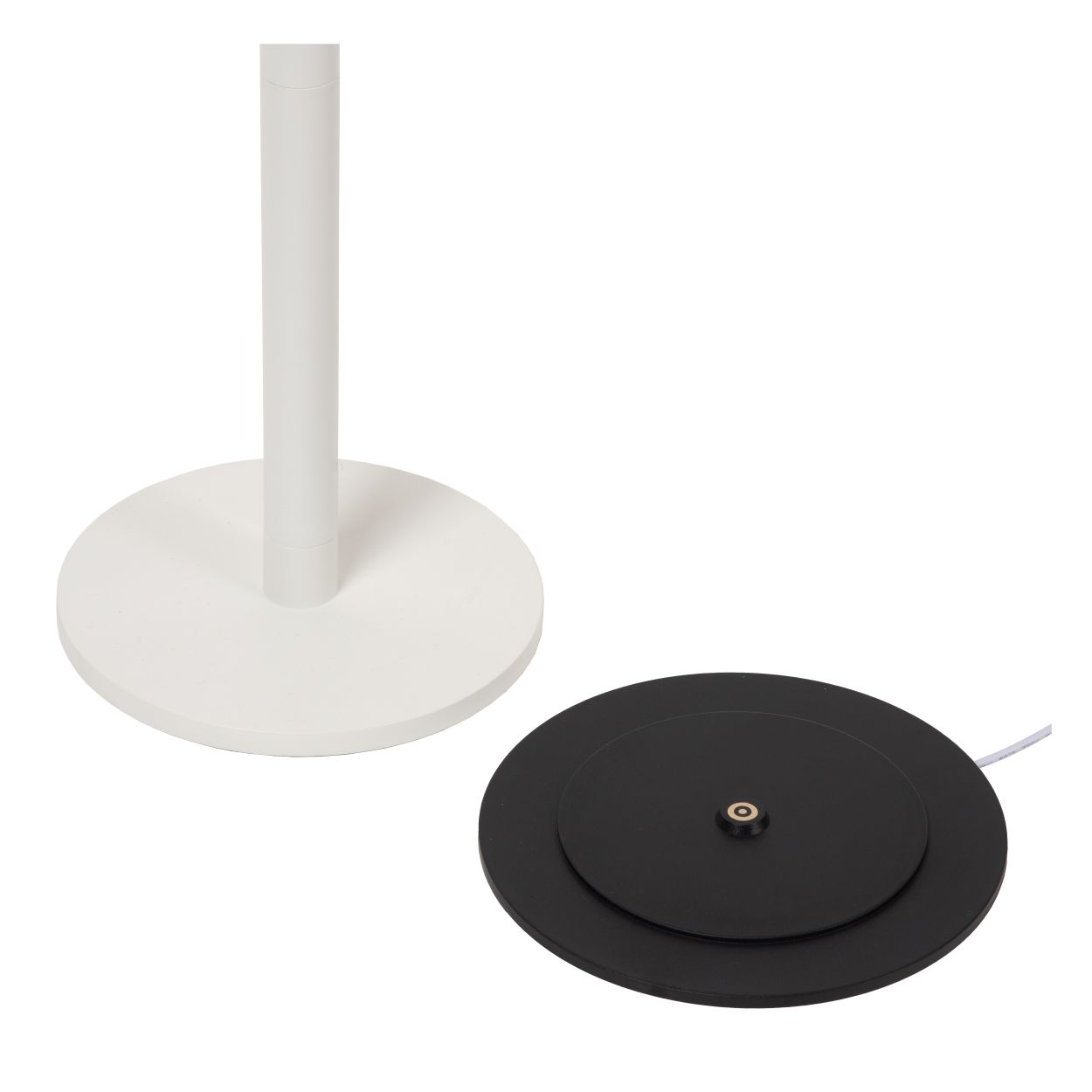 Lucide ANTRIM - Oplaadbare Leeslamp - Accu/Batterij - LED Dimb. - 1x2,2W 2700K - IP54 - Met draadloos oplaadstation - Wit