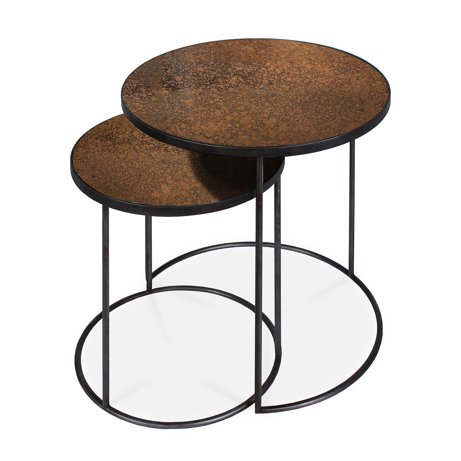 Ethnicraft - Nesting bijzettafel Bronze Copper