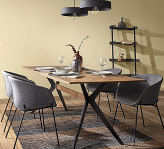 Amethist tafel van 160 x 90 cm verouderde houten