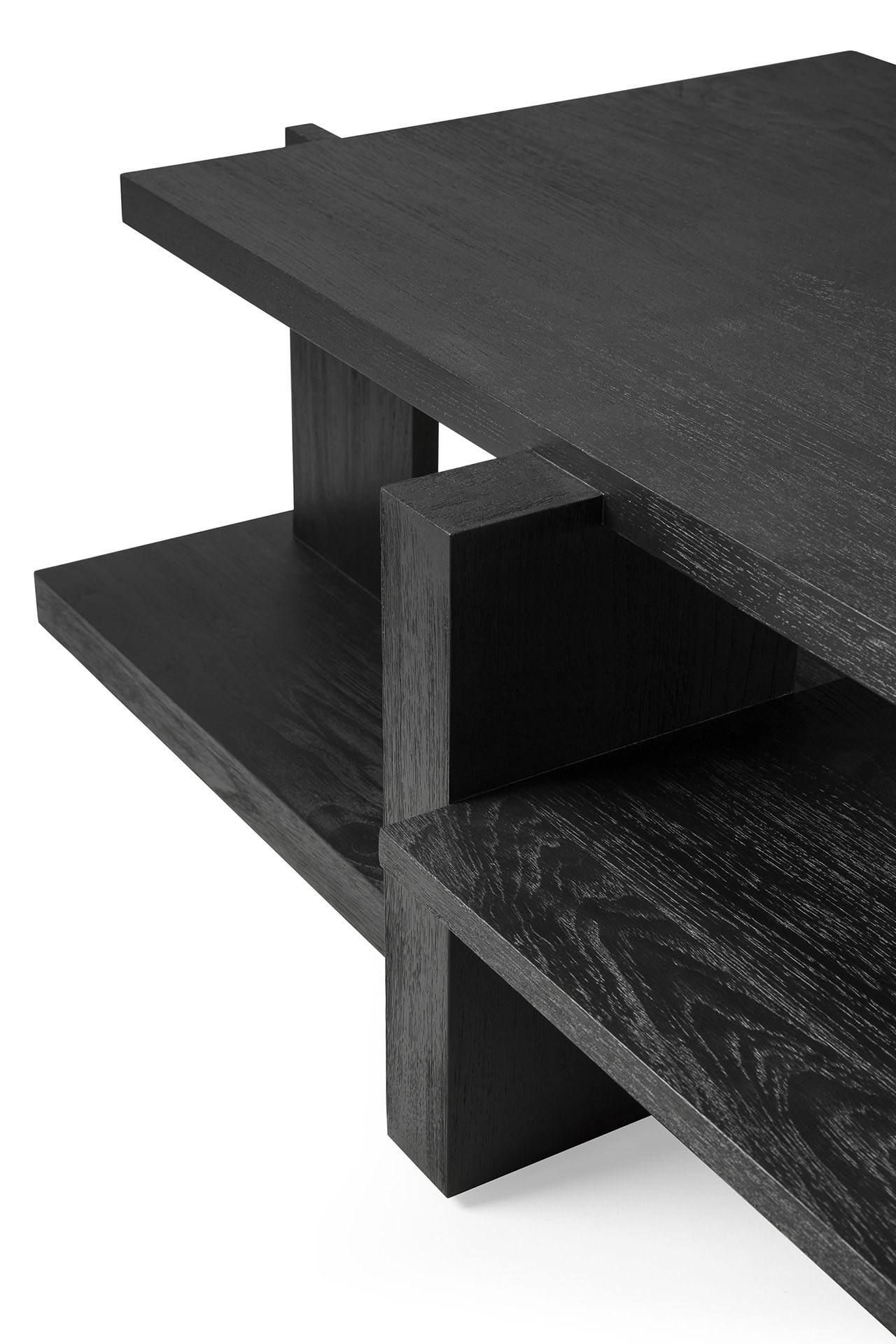 Ethnicraft - Abstract koffietafel gelakt teak - (140 x 85 x 41)