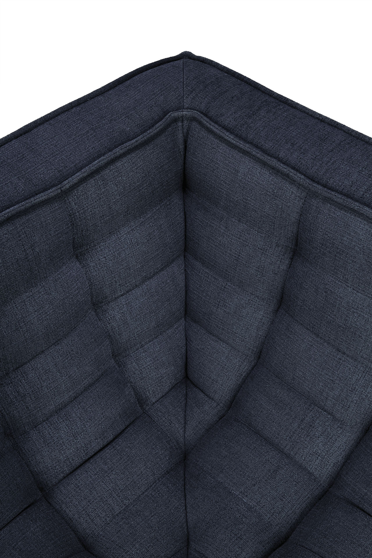 Ethnicraft - N701 Graphite Eco fabric bank hoek (91 x 91 x 76 cm)