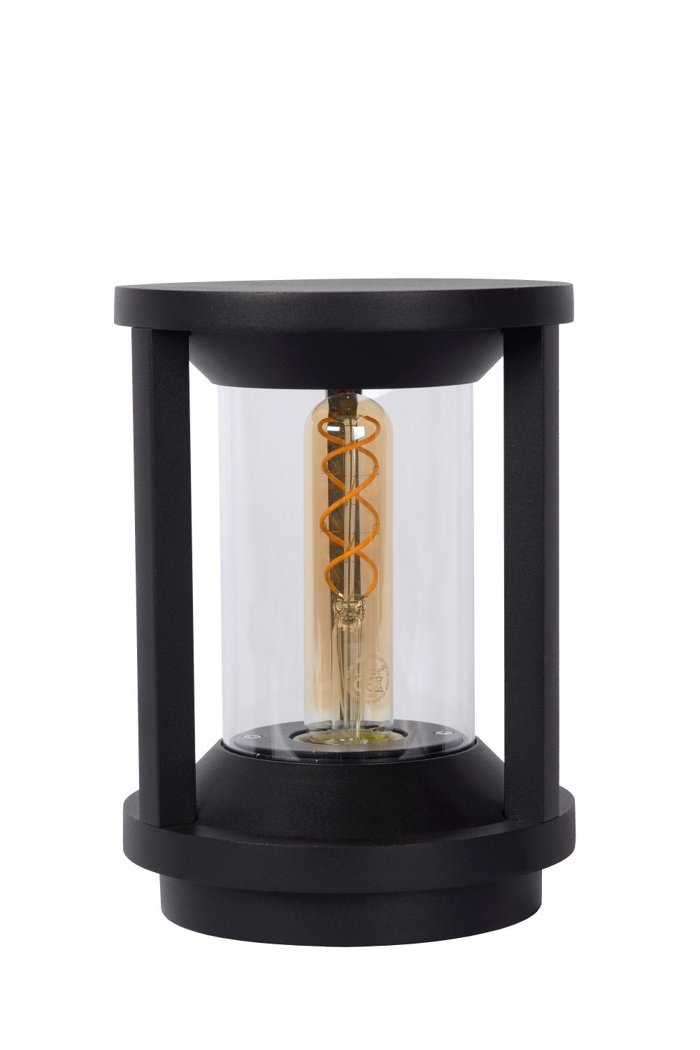 Lucide CADIX - Sokkellamp Buiten - Ø 16 cm - 1xE27 - IP65 - Zwart