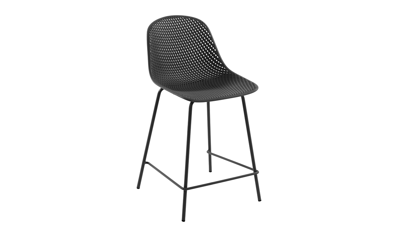 Kruk Quinby grijs hoogte 65 cm