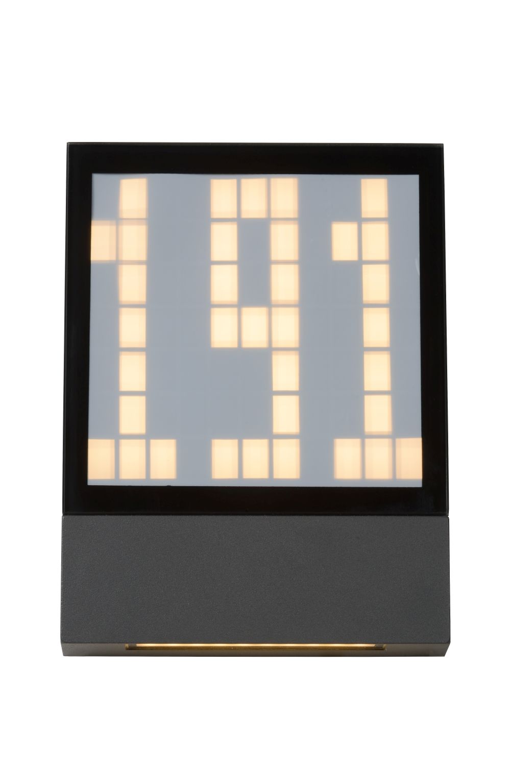 Lucide DIGIT - Wandlamp Buiten - LED - 1x3W 2700K - IP54 - Antraciet