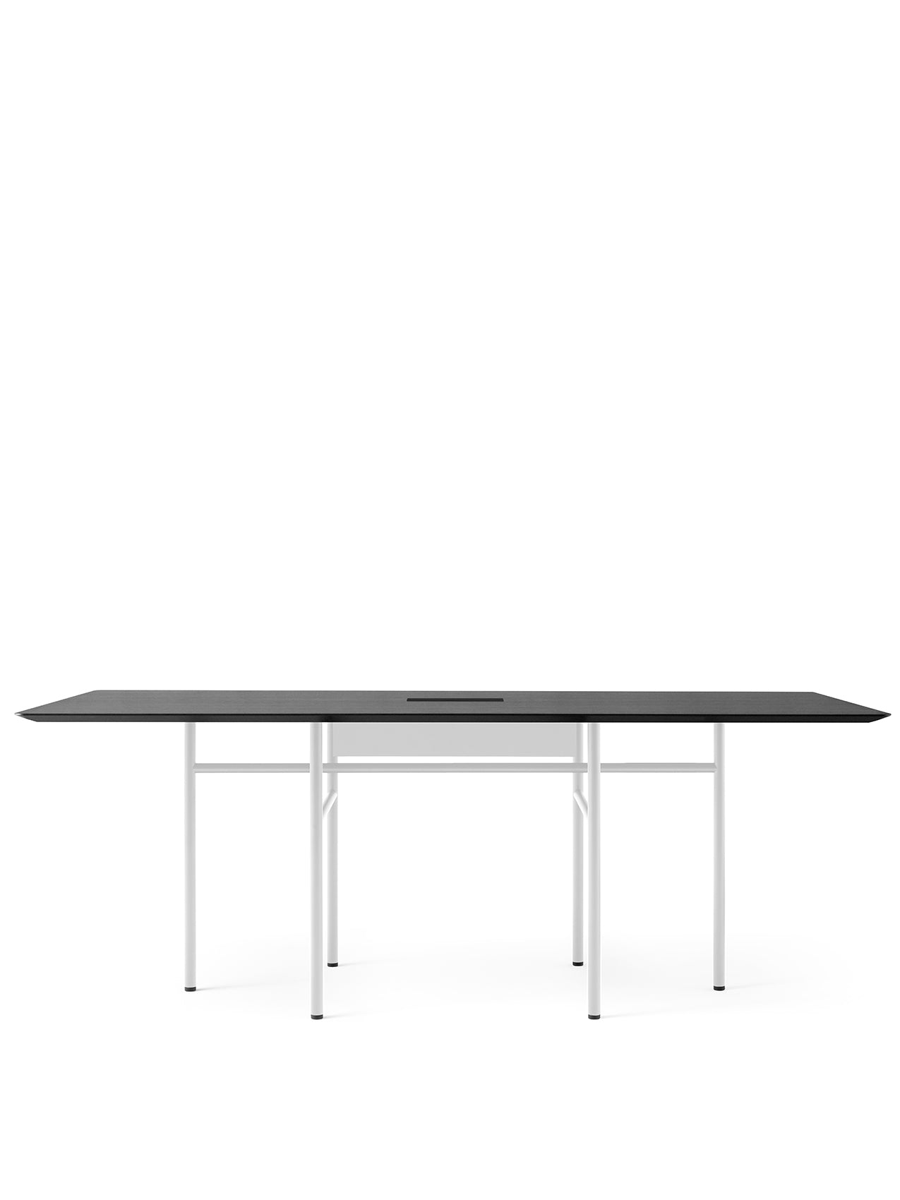 Menu - Snaregade vergadertafel, rechthoekig, L. Grey/Black Oak