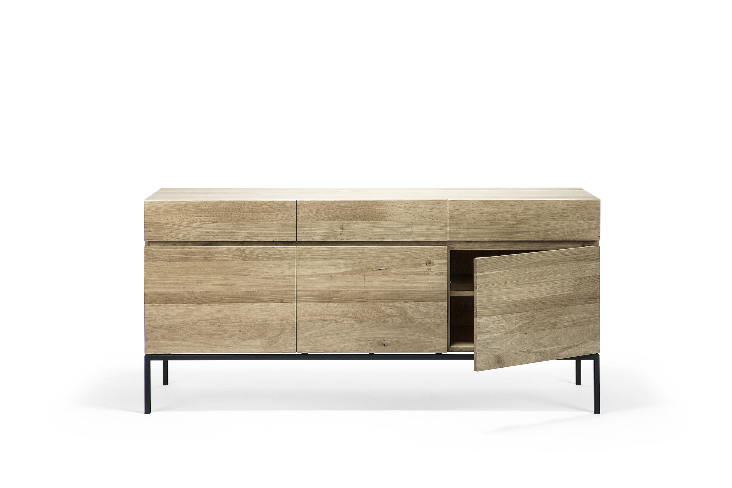 Ethnicraft - Ligna eiken dressoir (165 x 45 x 78 cm)