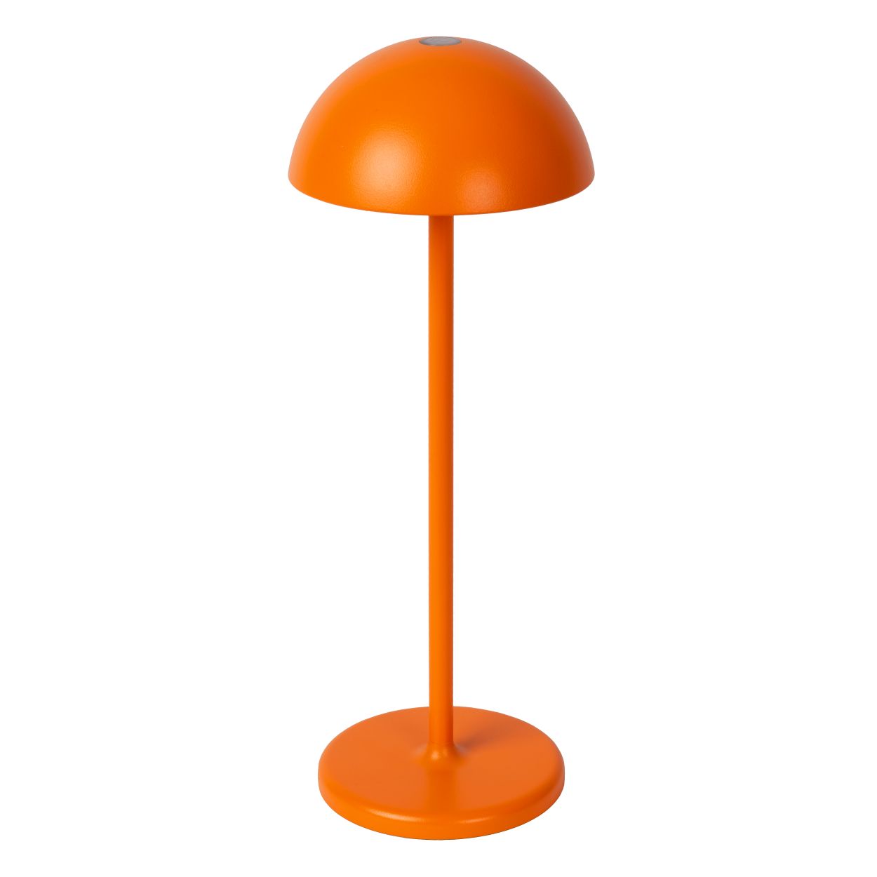 Lucide JOY - Oplaadbare Tafellamp Buiten - Accu/Batterij - Ø 12 cm - LED Dimb. - 1x1,5W 3000K - IP54 - Oranje