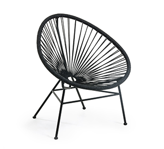 Fauteuil Samantha zwart