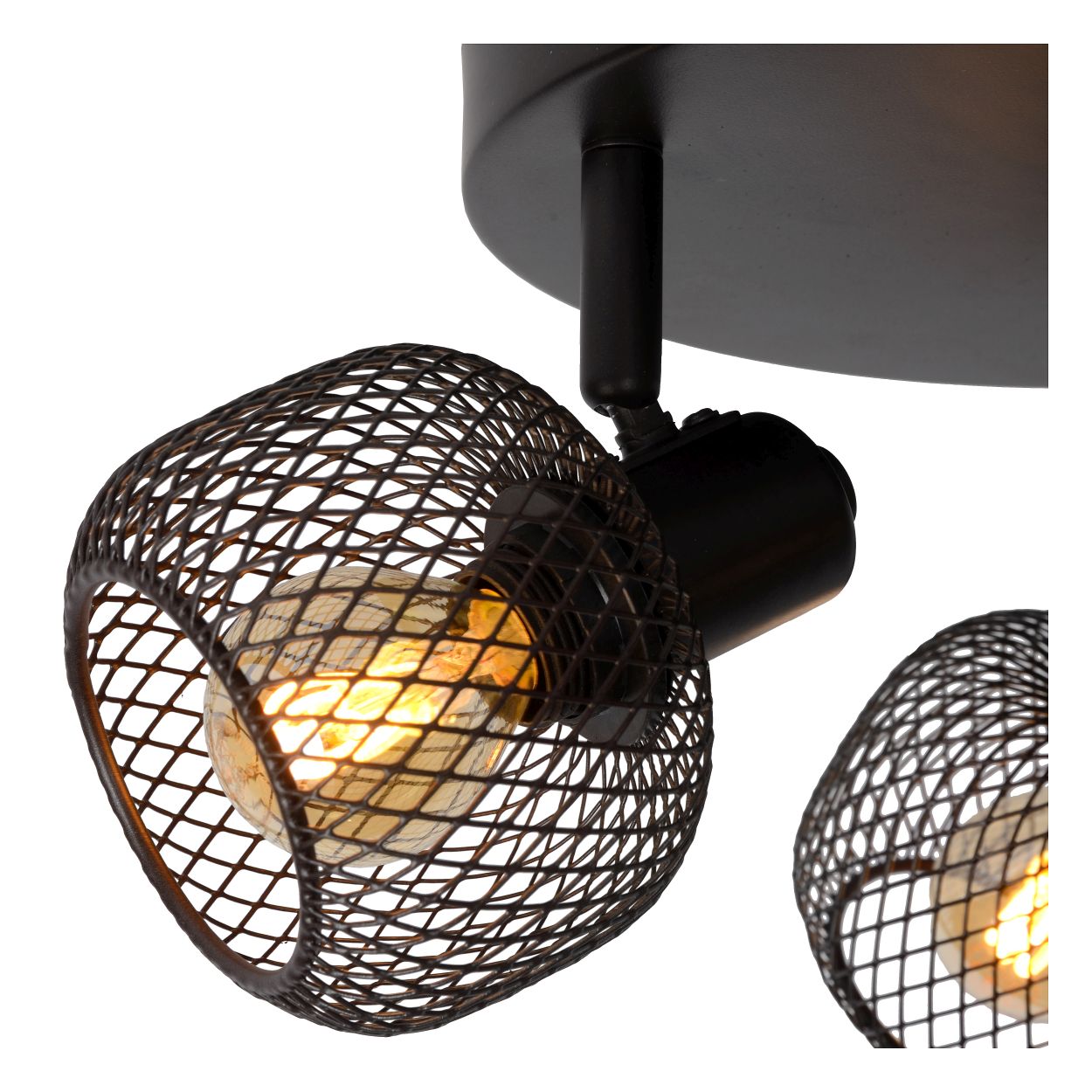 Lucide MAREN - Plafondspot - Ø 37 cm - 3xE14 - Zwart