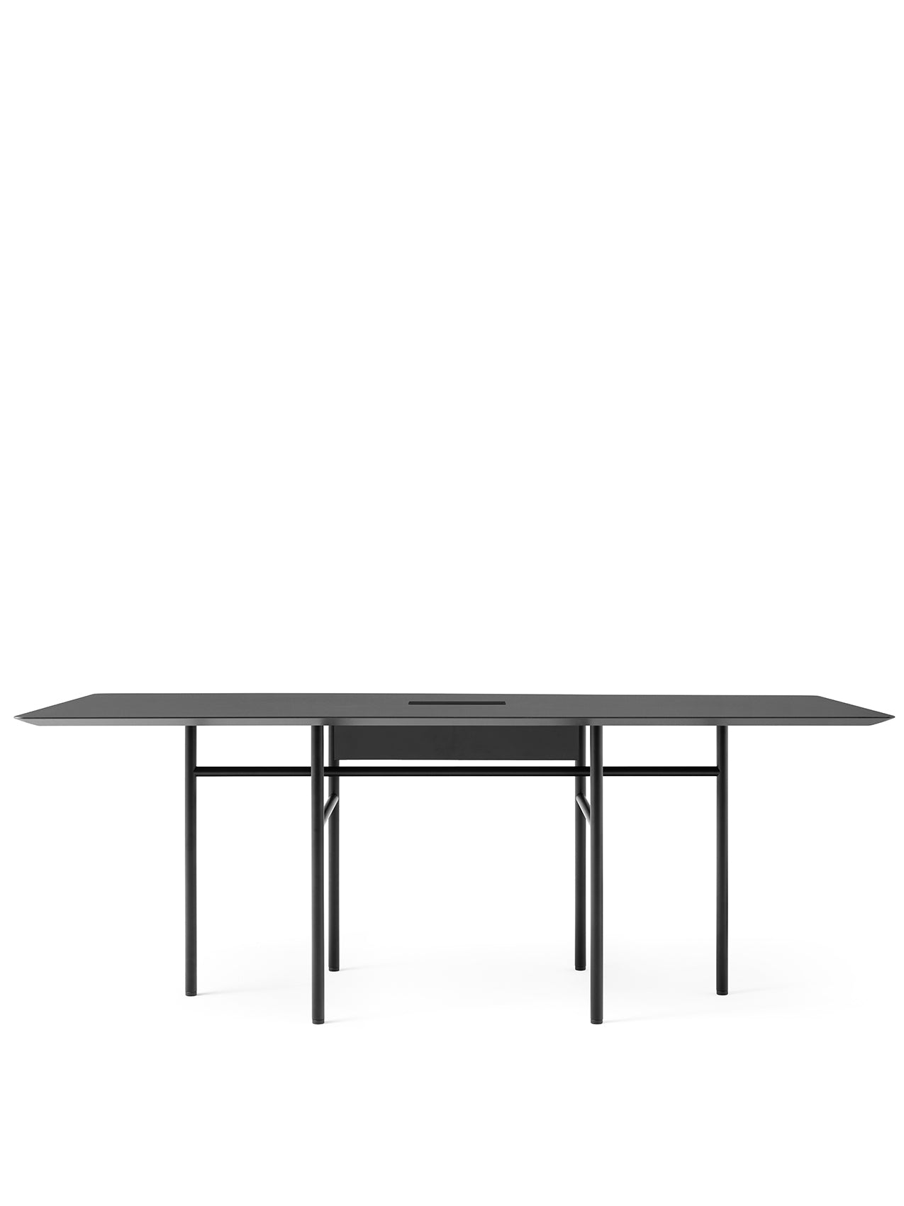 Menu - Snaregade vergadertafel, rechthoekig, Black/Char Linoleum