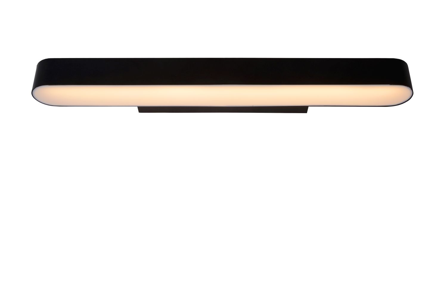 Lucide MADELON - Wandlamp Badkamer - LED - 1x9W 2700K - IP44 - Zwart