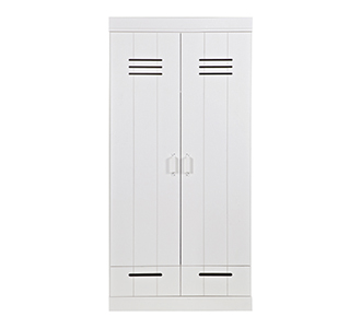 Connect 2-doors basic -drawer- locker cabinet white [fsc]