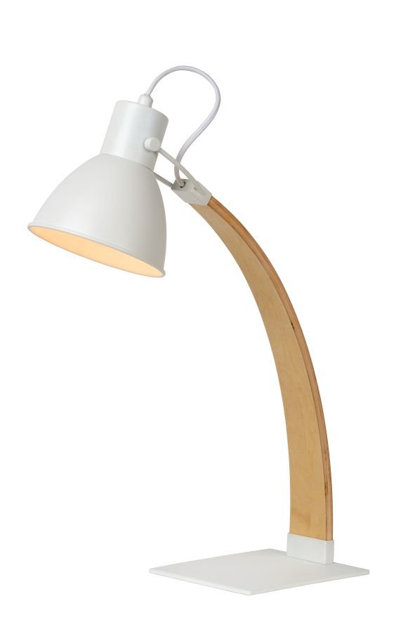 Lucide CURF - Bureaulamp - 1xE27 - Wit