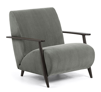 Meghan fauteuil corduroy donkergrijs
