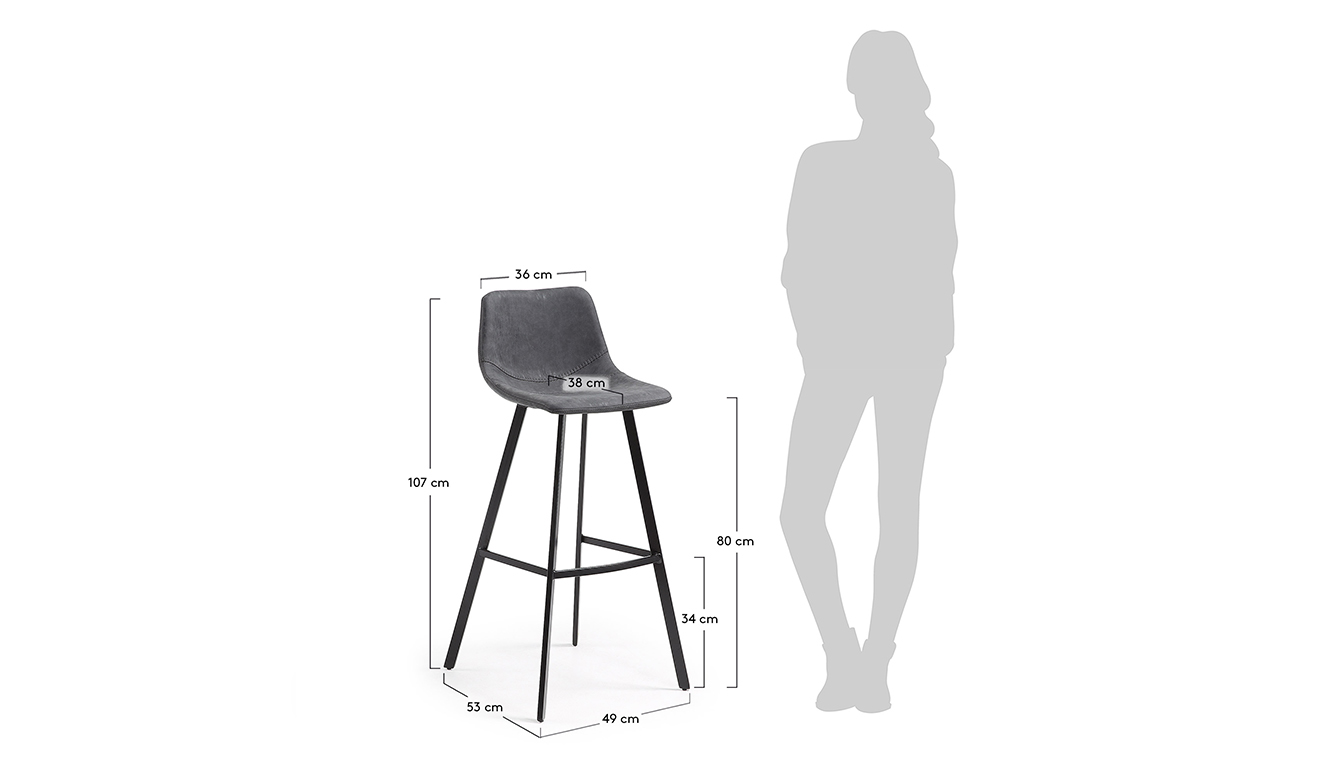 Alve Kruk grafiet hoogte 80 cm