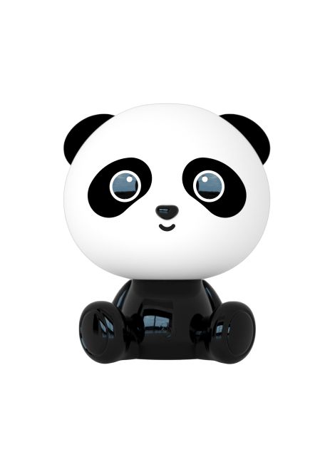 Lucide DODO PANDA - Tafellamp Kinderkamer - LED Dimb. - 1x3W - 3 StepDim - Zwart