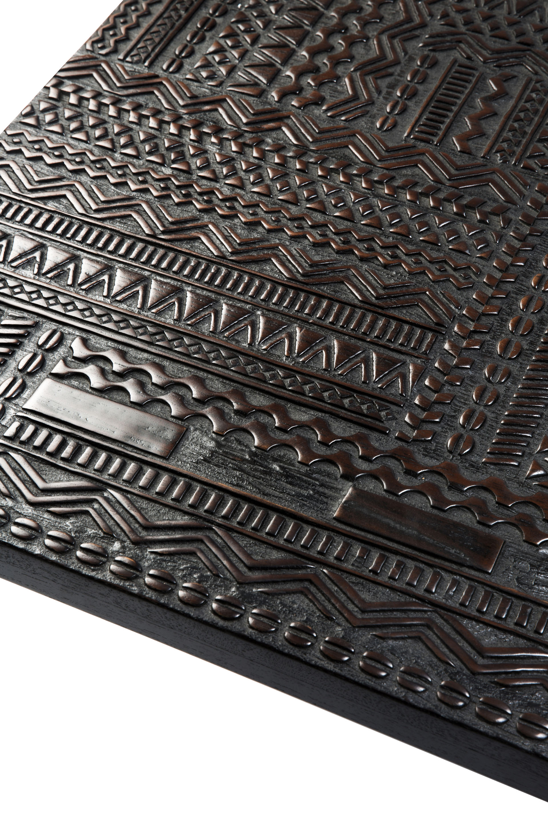 Ethnicraft - Arc bijzettafel gelakt teak - (50 x 50 x 47)