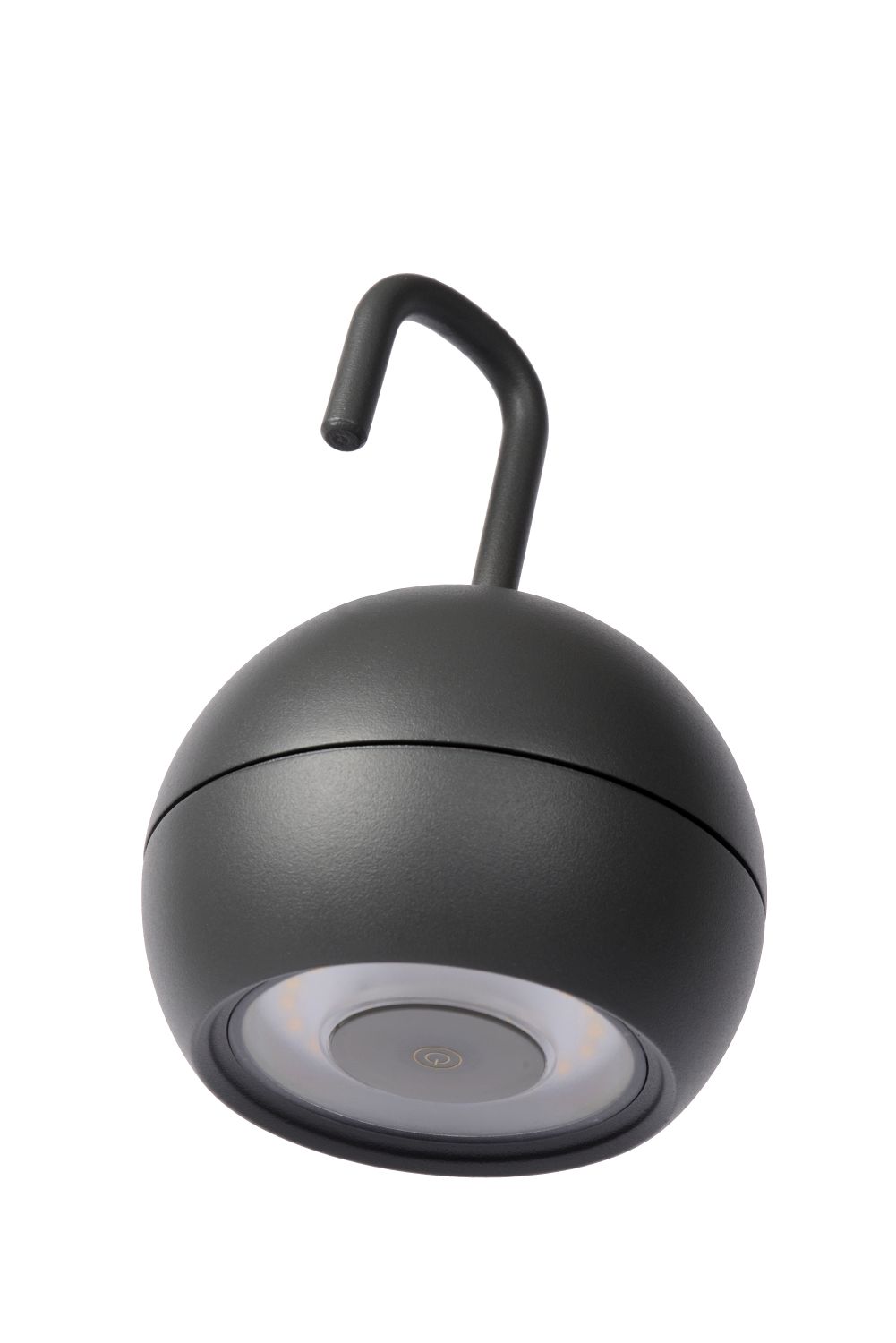 Lucide SPHERE - Oplaadbare Hanglamp Buiten - Accu/Batterij - Ø 10,2 cm - LED Dimb. - 1x2W 2700K - IP54 - 3 StepDim - Antraciet