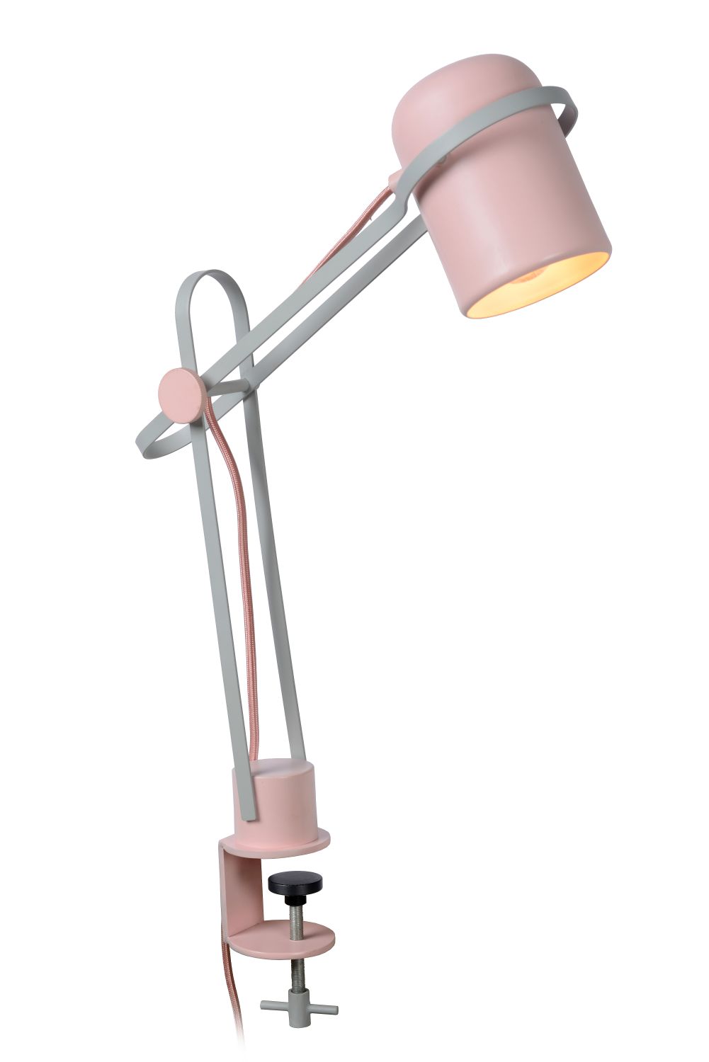 Lucide BASTIN - Klemlamp Kinderkamer - 1xE14 - Roze