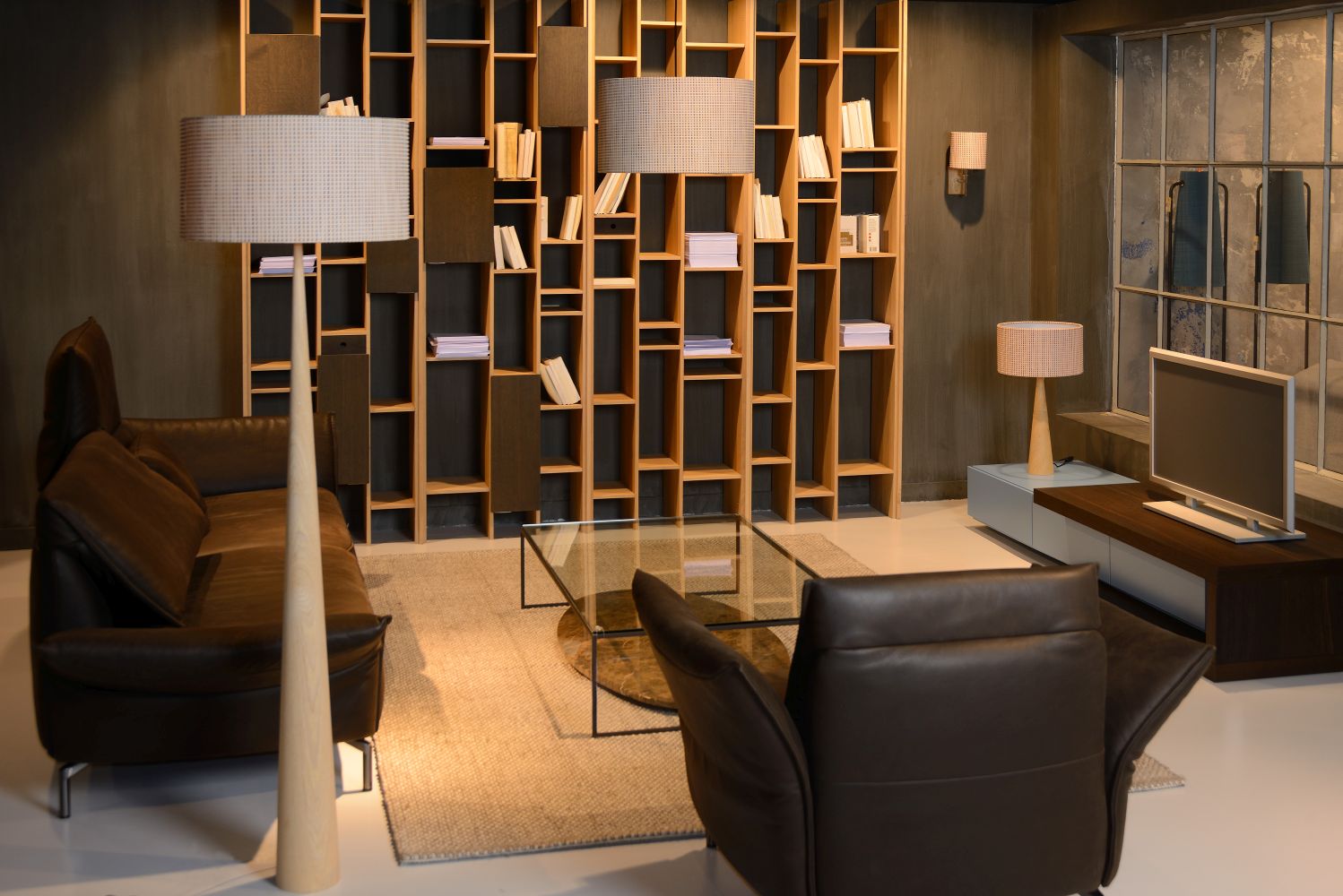 Lucide CONOS - Tafellamp - Ø 35 cm - 1xE27 - Naturel