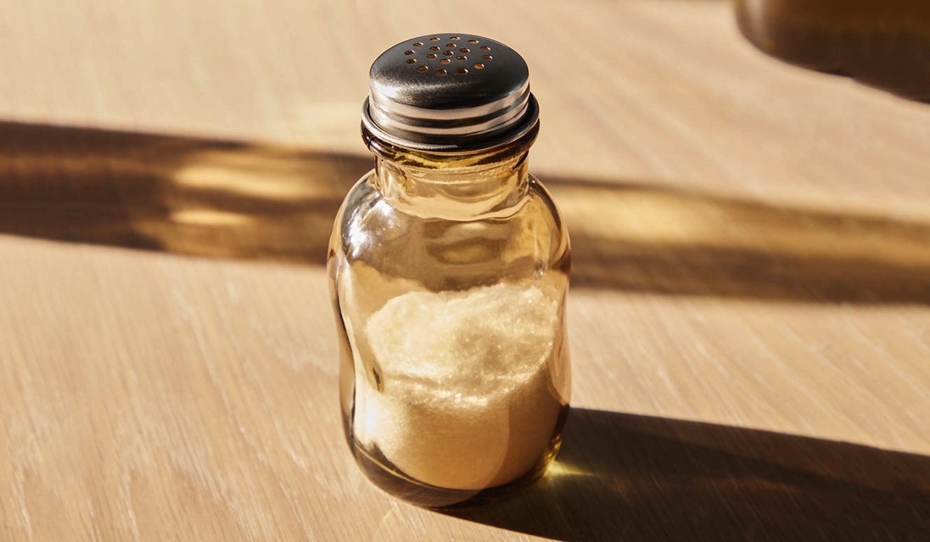 Rohan glazen zoutstrooier bruin 100% gerecycled