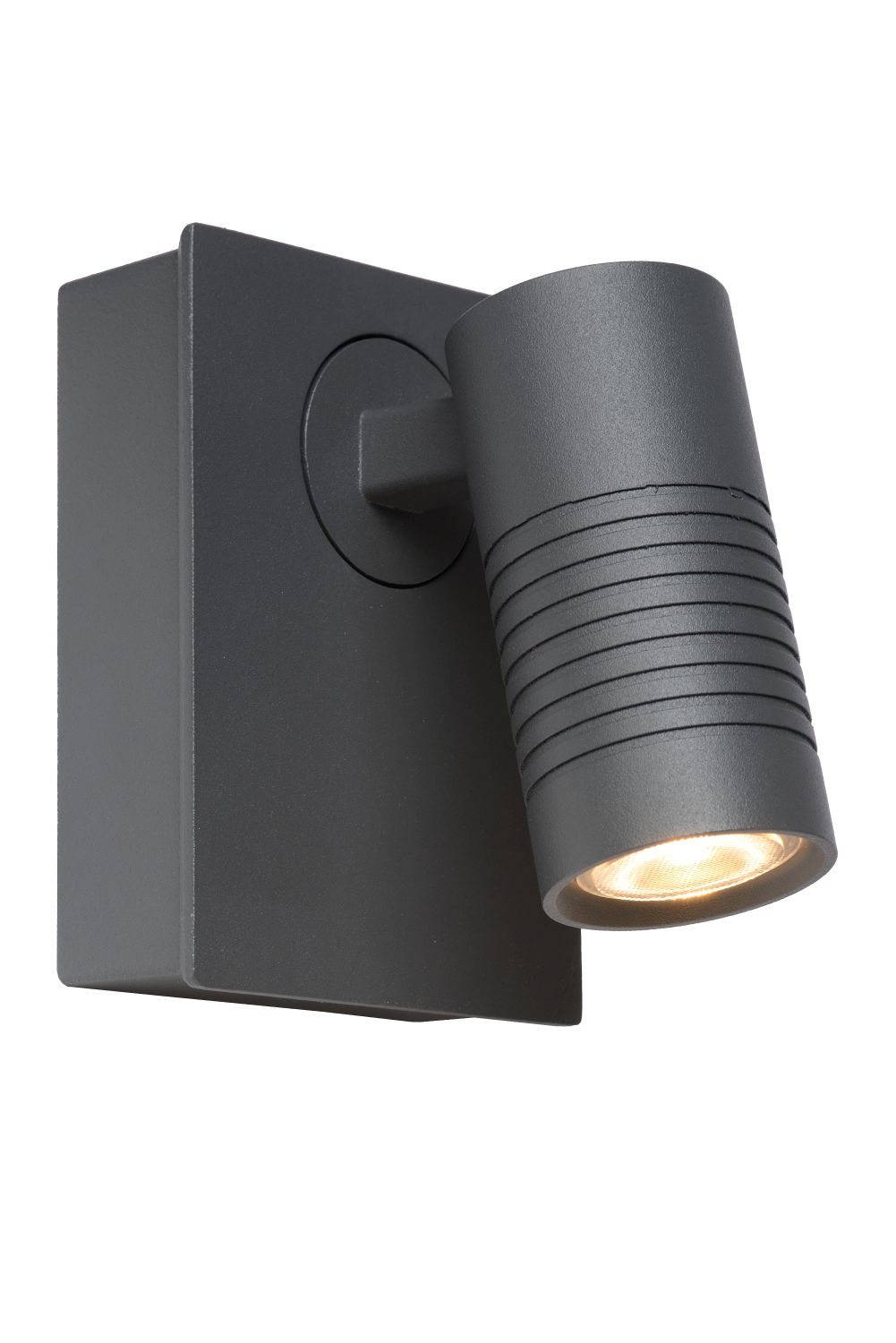 Lucide BRAN - Wandspot Buiten - LED Dimb. - 1x7W 2700K - IP54 - Antraciet