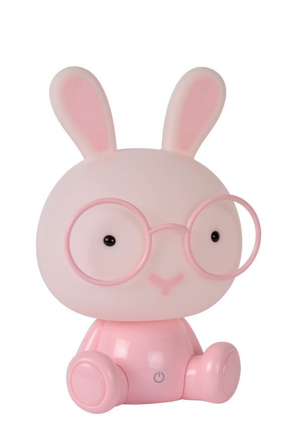 Lucide DODO Rabbit - Tafellamp Kinderkamer - LED Dimb. - 1x3W - 3 StepDim - Roze