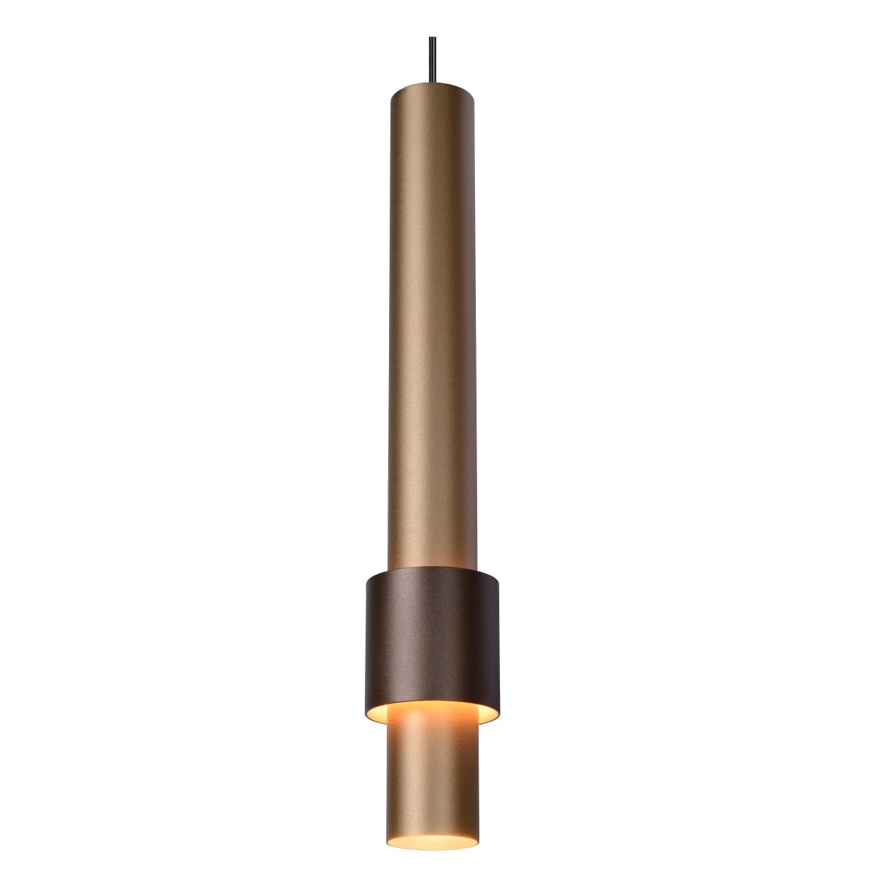 Lucide MARGARY - Hanglamp - LED - 5x22W 2700K - Koffie