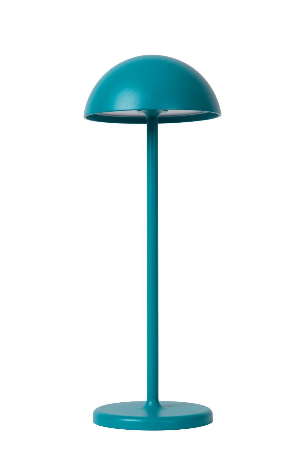 Lucide JOY - Oplaadbare Tafellamp Buiten - Accu/Batterij - Ø 12 cm - LED Dimb. - 1x1,5W 3000K - IP54 - Turkoois