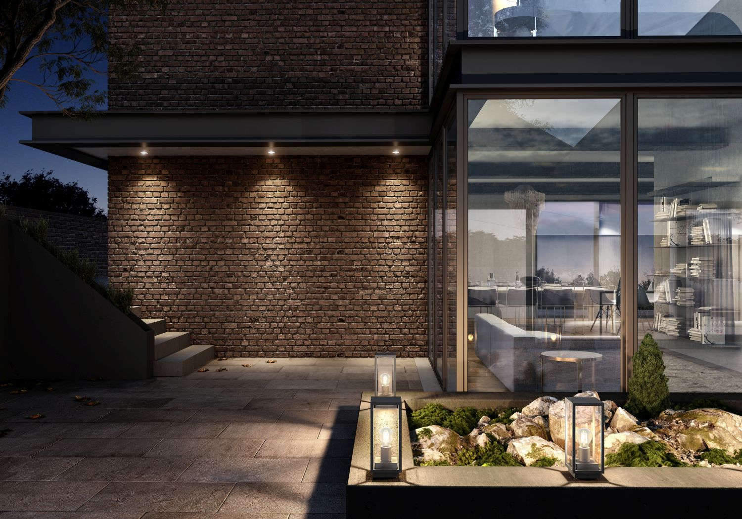 Lucide CLAIRE - Sokkellamp Buiten - 1xE27 - IP54 - Antraciet