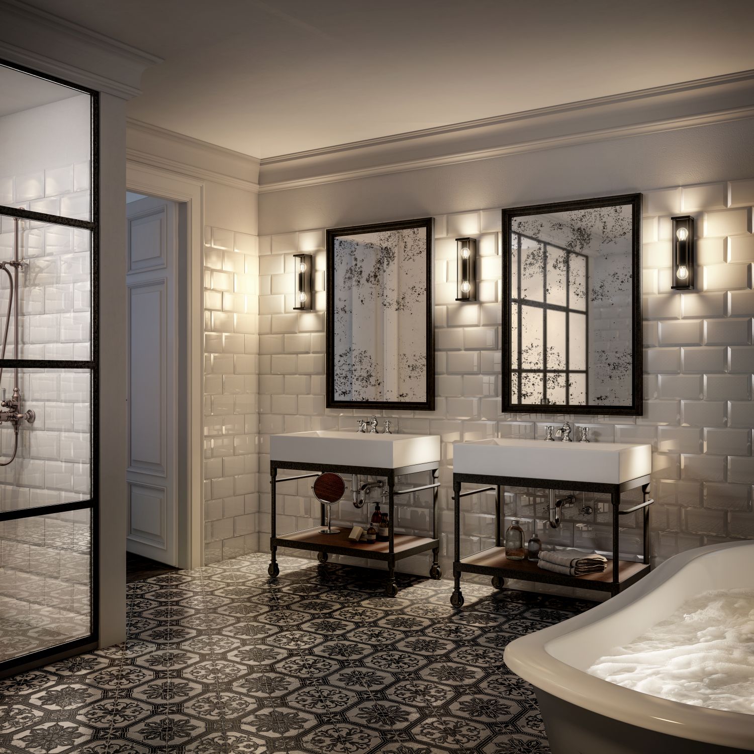 Lucide CLAIRE - Wandlamp Buiten - 2xE27 - IP54 - Antraciet