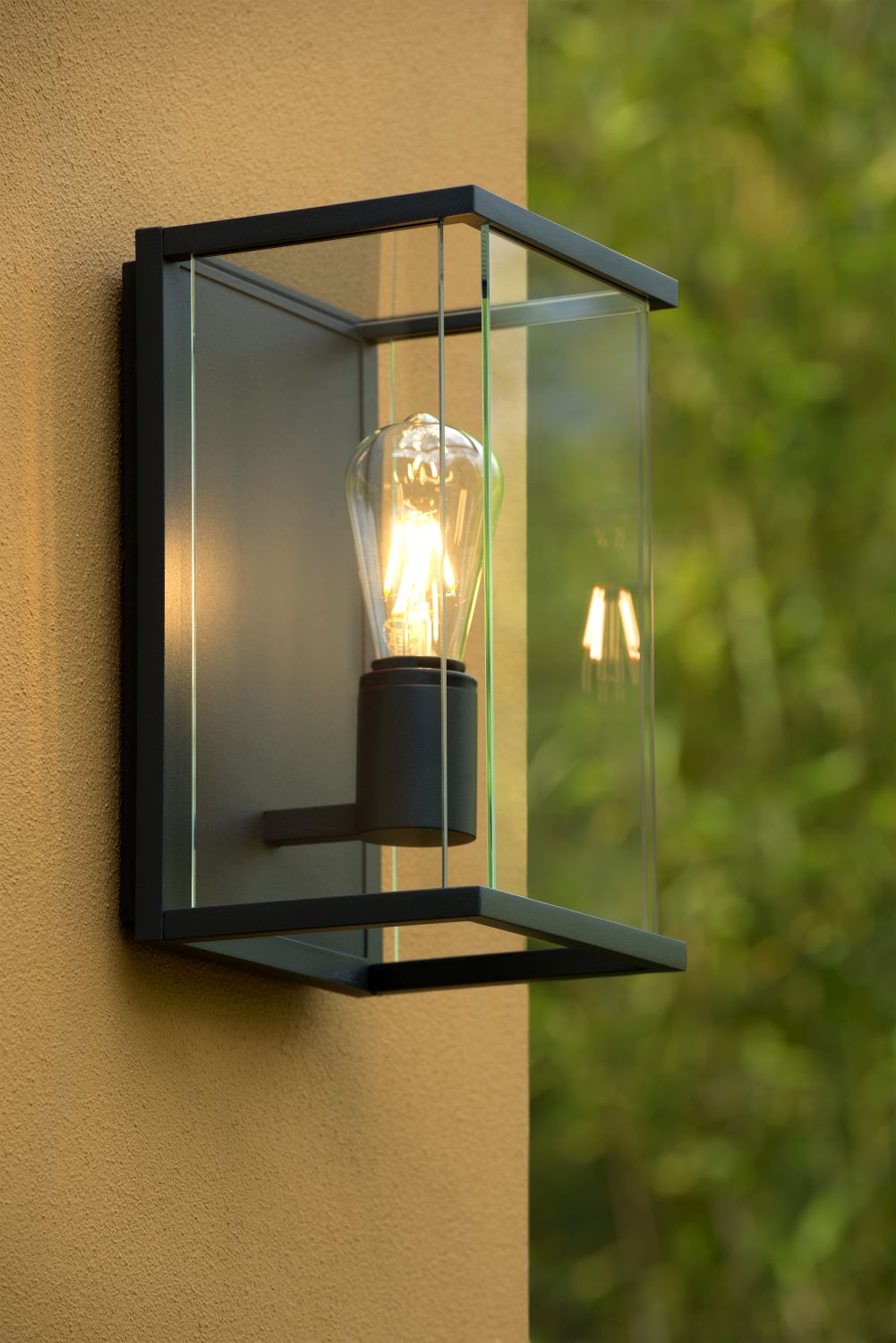 Lucide CLAIRE - Wandlamp Buiten - 1xE27 - IP54 - Antraciet