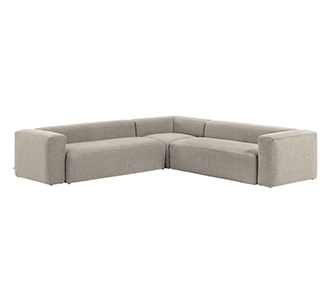 6-zits hoekbank Blok beige 320 x 320 cm