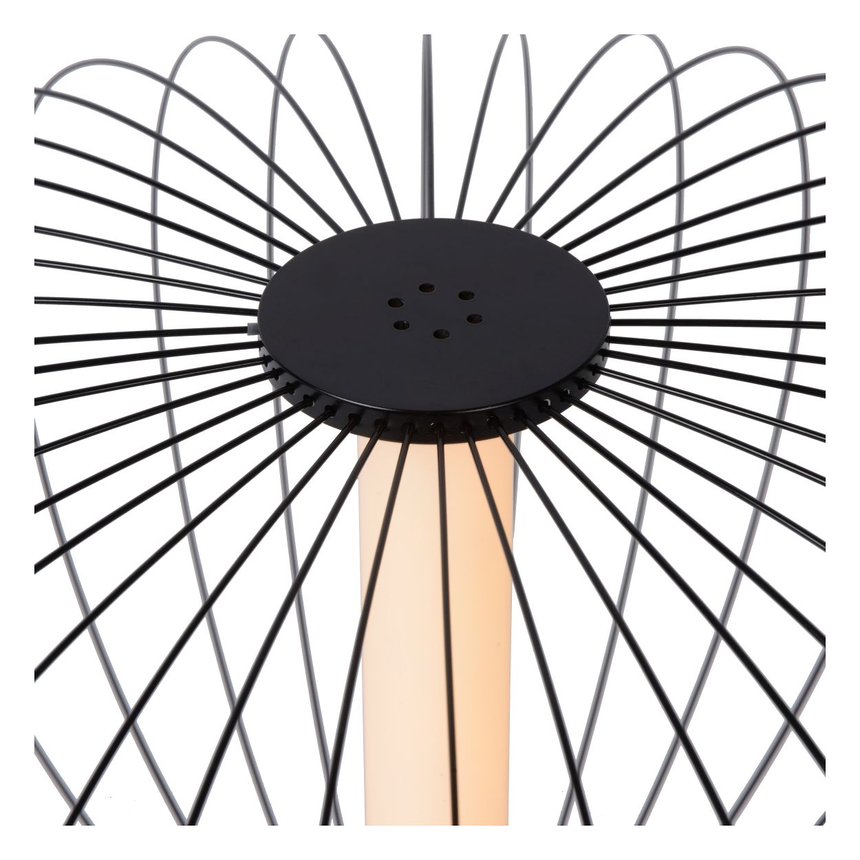 Lucide CARBONY - Tafellamp - Ø 50 cm - LED - 1x5W 2700K - Zwart