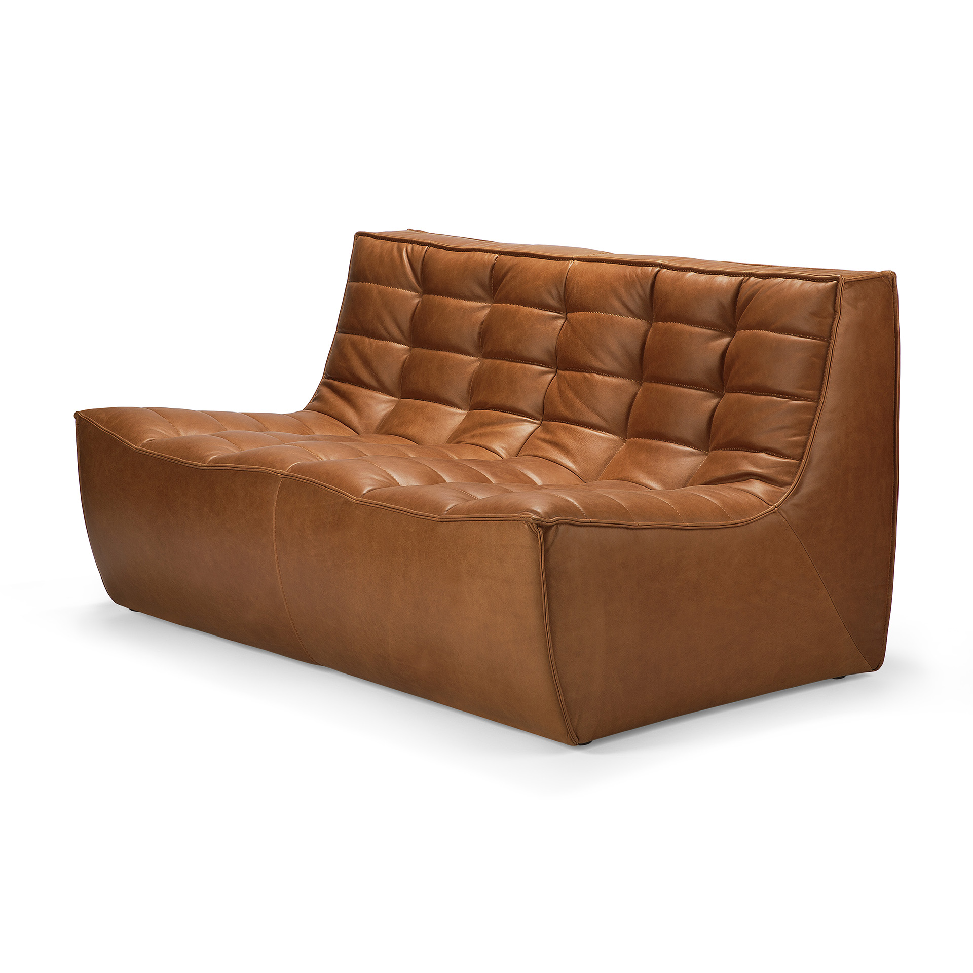 Ethnicraft - N701 Old Saddle leren 2-zitsbank (140 x 91 x 76 cm)