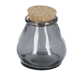 Rohan kleine glazen pot blauw 100% gerecycled