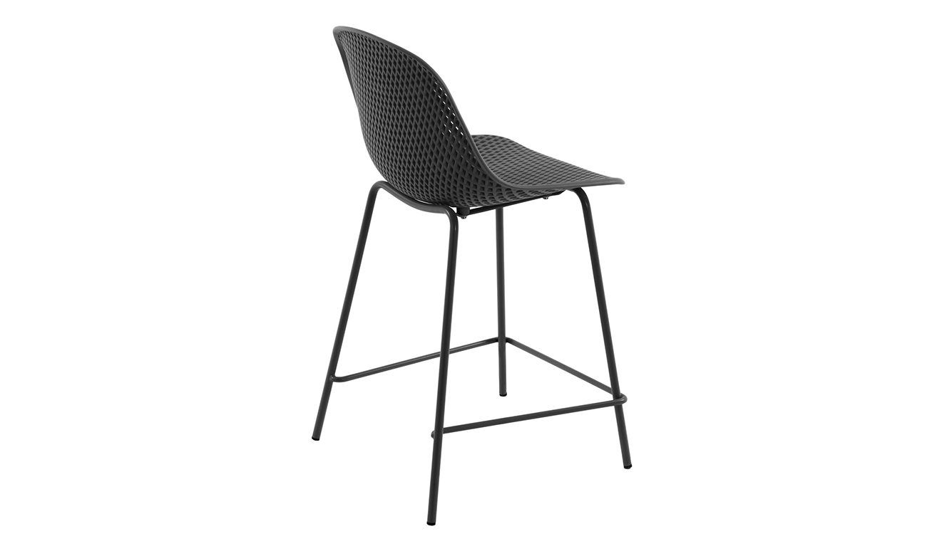 Kruk Quinby grijs hoogte 65 cm