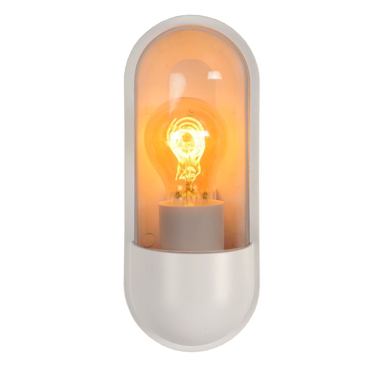 Lucide CAPSULE - Wandlamp Buiten - 1xE27 - IP54 - Wit