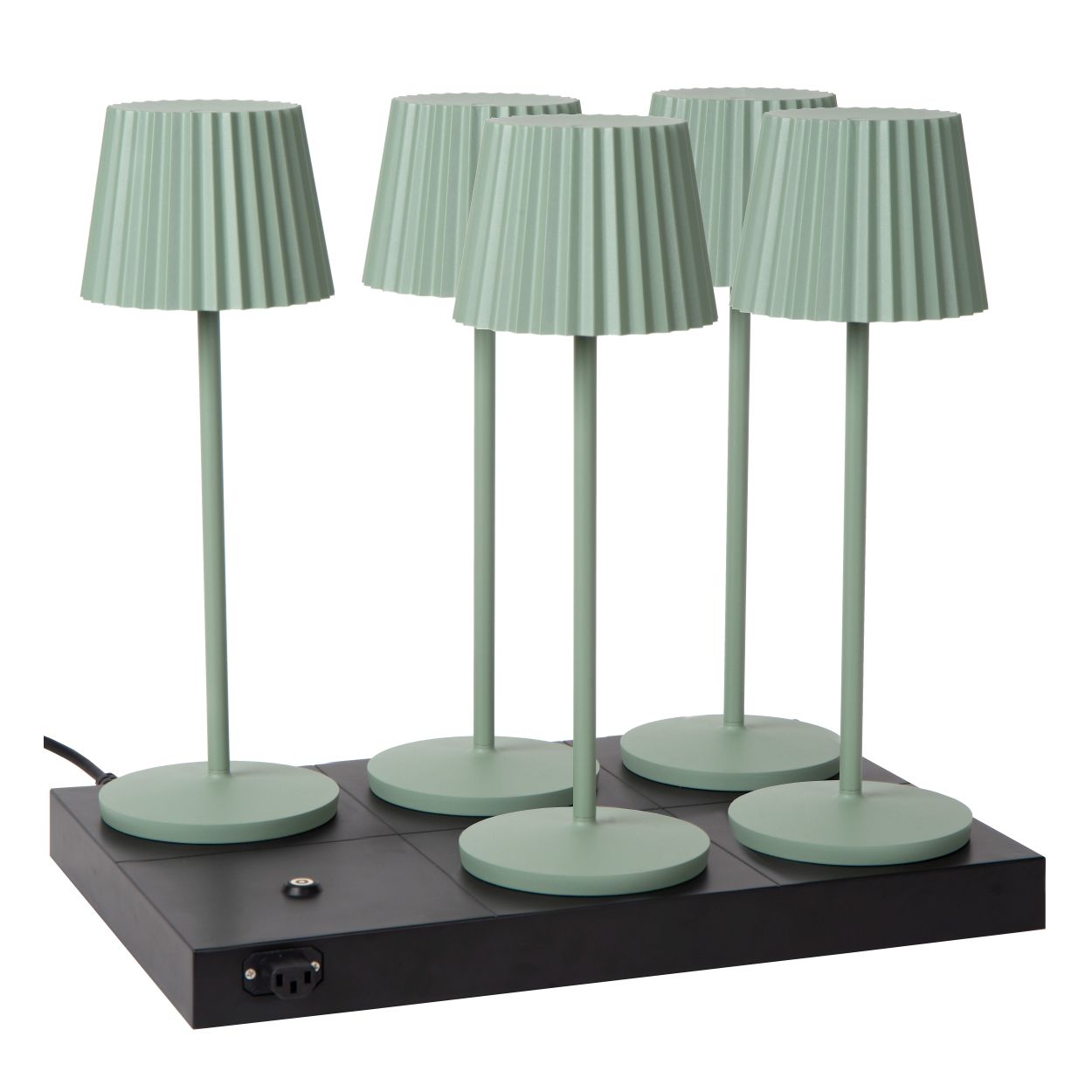 Lucide THE DOCK - Draadloze oplader / oplaadstation / Wireless charger - Max. 6 lampen - Zwart