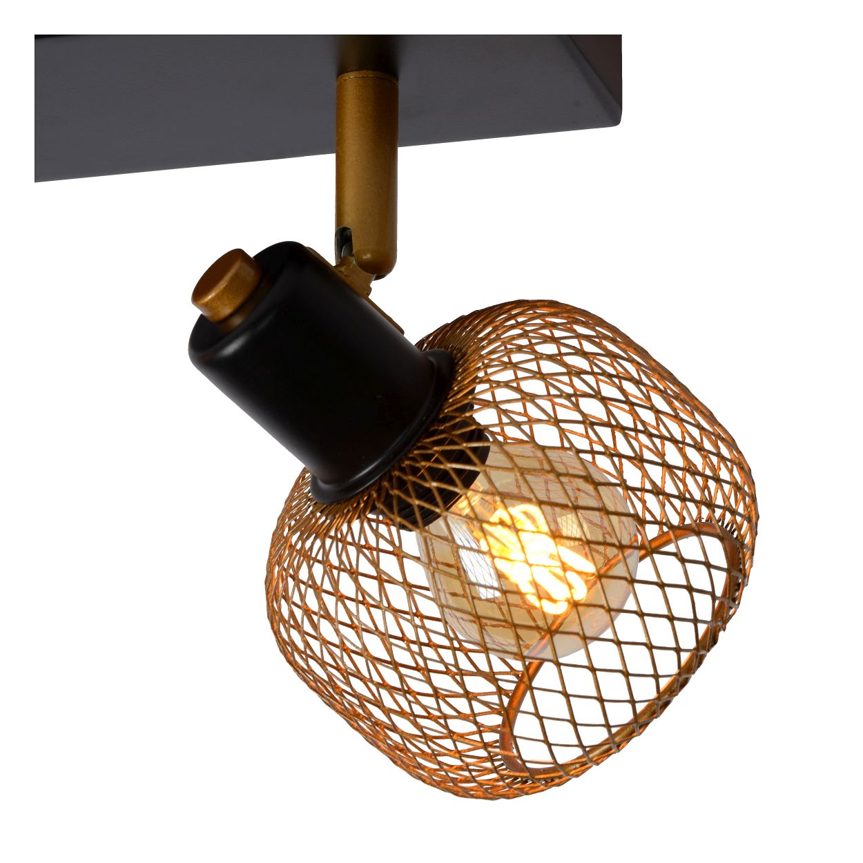 Lucide MAREN - Plafondspot - 2xE14 - Mat Goud / Messing