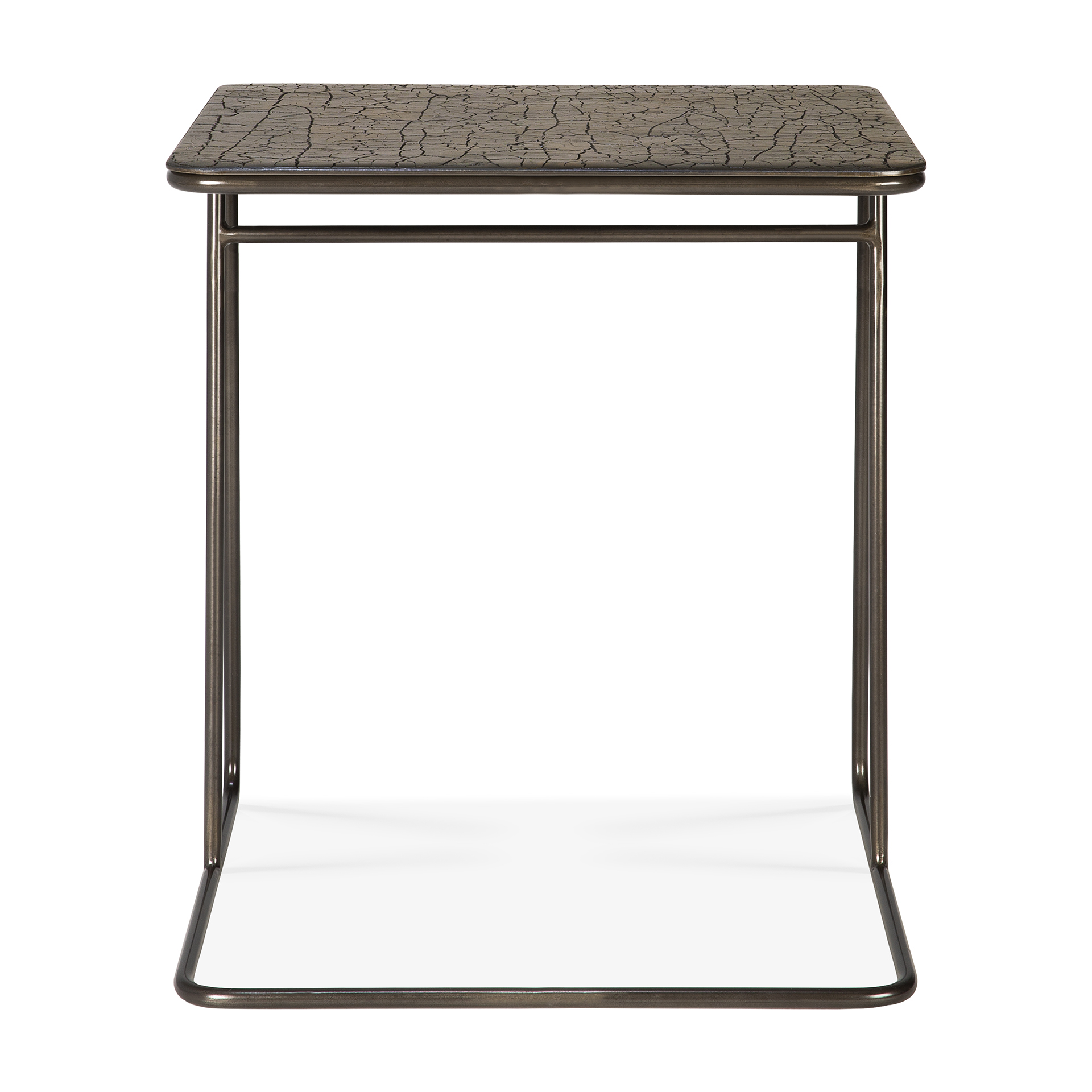 Ethnicraft - Ellipse bijzettafel Minerals Umber rectangular - (45 x 40 x 51 cm)