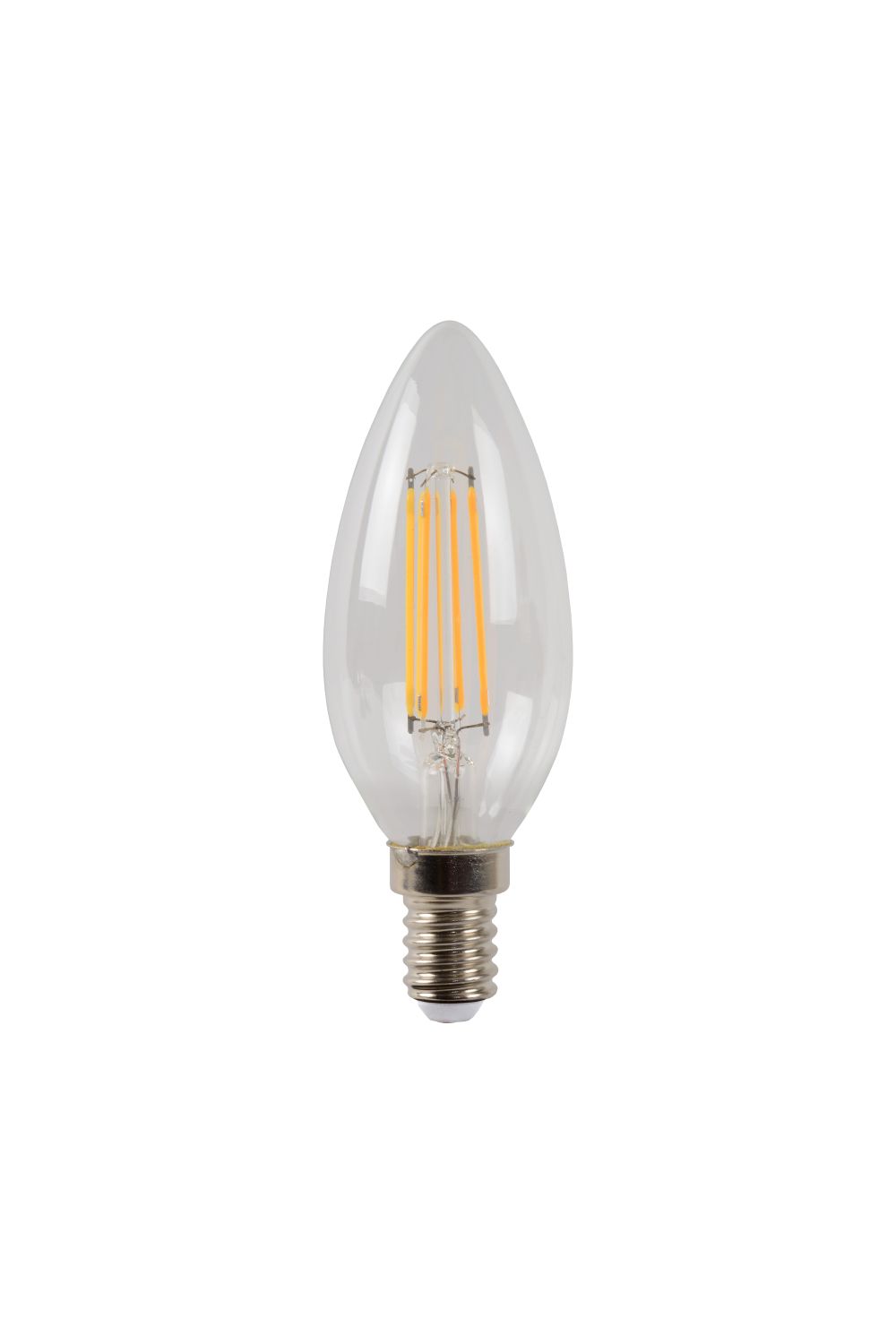 Lucide C35 - Filament lamp - Ø 3,5 cm - LED Dimb. - E14 - 1x4W 2700K - Transparant