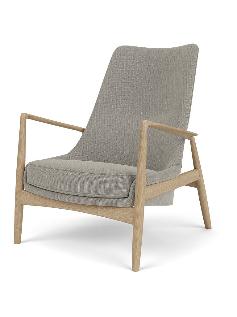 Menu - The seal fauteuil, hoge rugleuning, naturel eiken frame, 0218 (Beige)