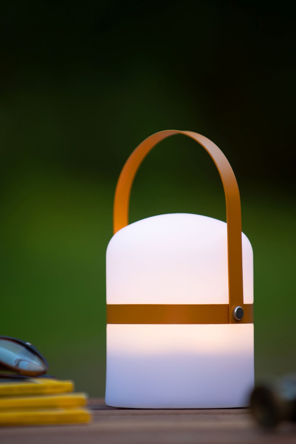 Lucide LITTLE JOE - Tafellamp Buiten - Ø 10 cm - LED Dimb. - 1x0,3W 3200K - IP44 - 3 StepDim - Bruin