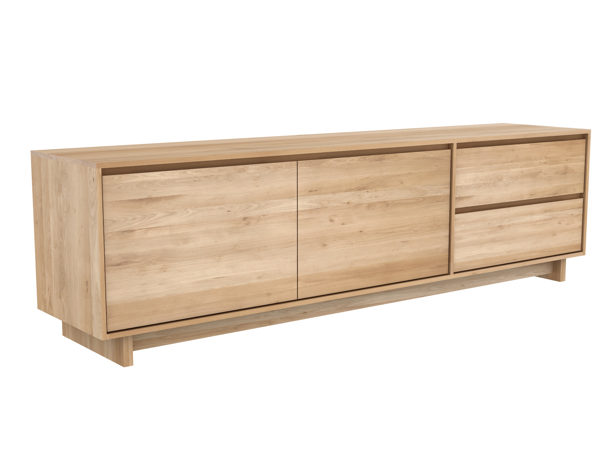 Ethnicraft - Wave eiken TV-meubel (210 x 46 x 60 cm)