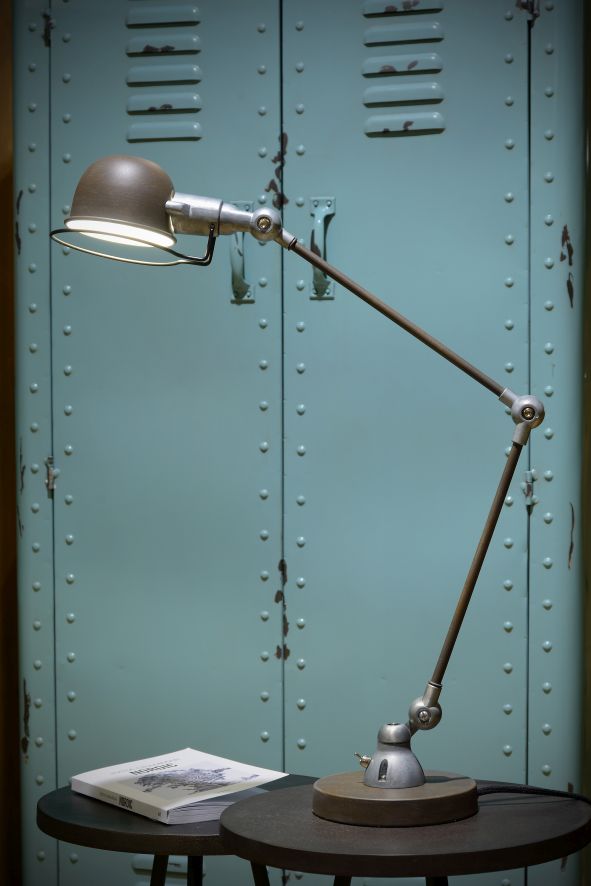 Lucide HONORE - Bureaulamp - 1xE14 - Roest bruin