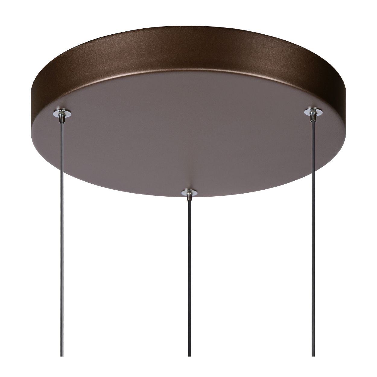 Lucide MARGARY - Hanglamp - Ø 28 cm - LED Dimb. - 3x4W 2700K - Koffie